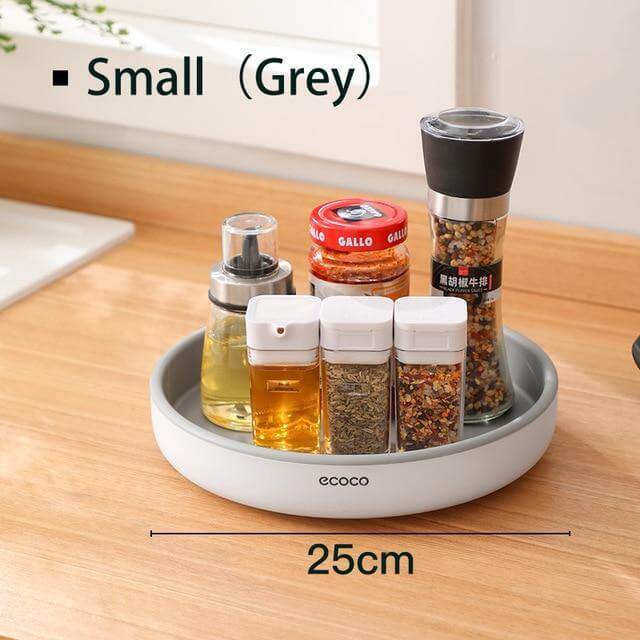 Lisslune | 360° Rotating Tray Seasoning Bottle Organizer