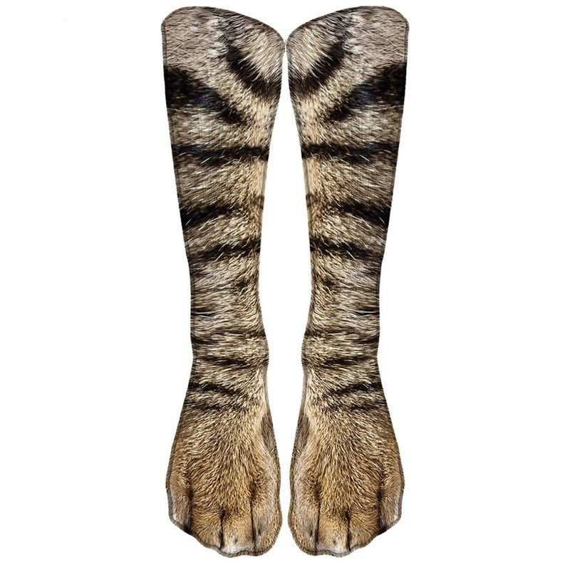 Lisslune | Cat Paw 3D Printed Unisex Socks