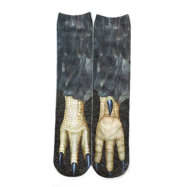 Lisslune | Cat Paw 3D Printed Unisex Socks