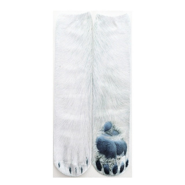 Lisslune | Cat Paw 3D Printed Unisex Socks