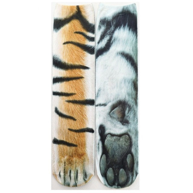 Lisslune | Cat Paw 3D Printed Unisex Socks