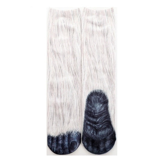 Lisslune | Cat Paw 3D Printed Unisex Socks
