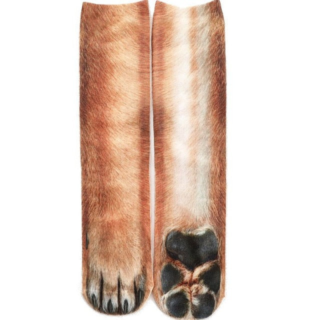 Lisslune | Cat Paw 3D Printed Unisex Socks
