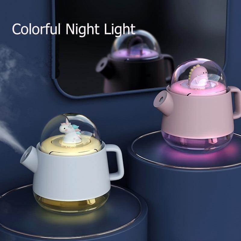 Lisslune | Teapot USB Colorful Air Humidifier Night Light