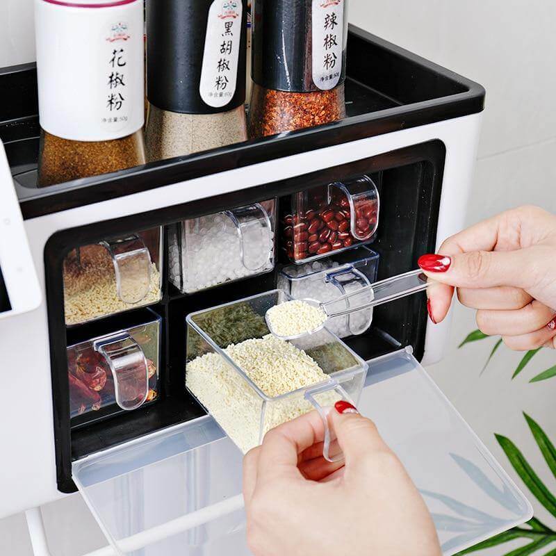 Lisslune | Multifunctional Matils Seasoning Storage Box