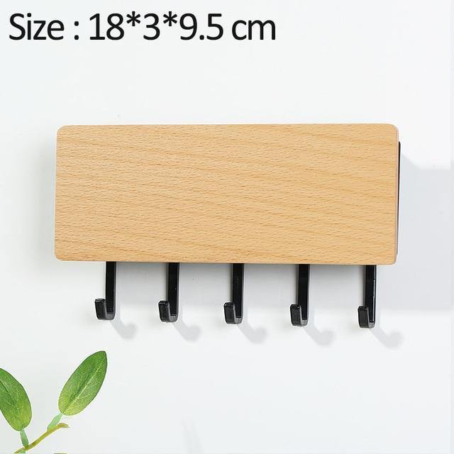 Lisslune | KeyOrganize Wood Key Holder Wall Shelf | Multifunctional & Stylish | Wall Decor & Storage