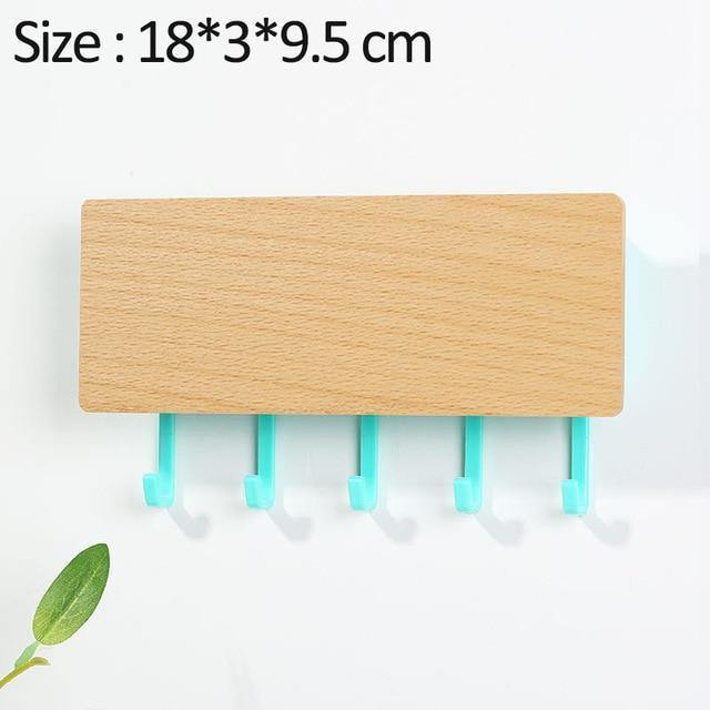 Lisslune | KeyOrganize Wood Key Holder Wall Shelf | Multifunctional & Stylish | Wall Decor & Storage