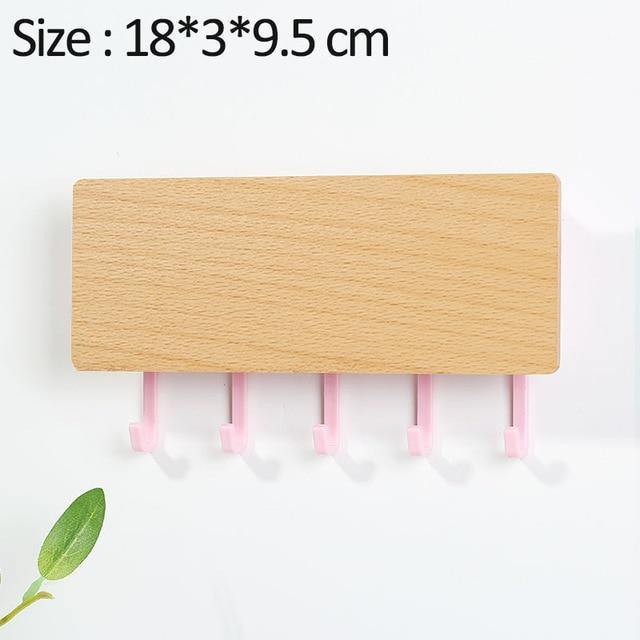 Lisslune | KeyOrganize Wood Key Holder Wall Shelf | Multifunctional & Stylish | Wall Decor & Storage