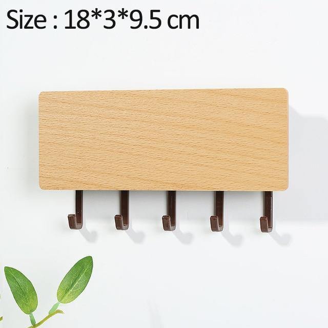 Lisslune | KeyOrganize Wood Key Holder Wall Shelf | Multifunctional & Stylish | Wall Decor & Storage