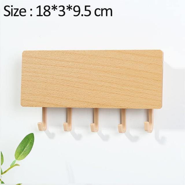 Lisslune | KeyOrganize Wood Key Holder Wall Shelf | Multifunctional & Stylish | Wall Decor & Storage