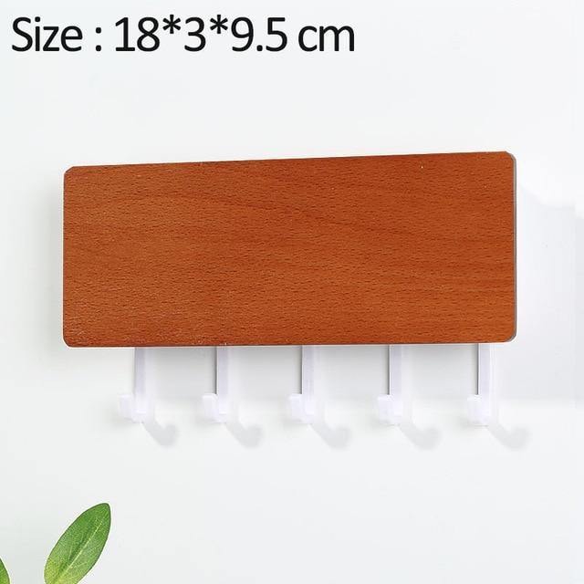 Lisslune | KeyOrganize Wood Key Holder Wall Shelf | Multifunctional & Stylish | Wall Decor & Storage