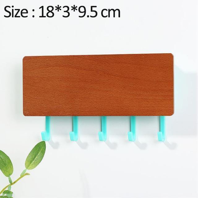 Lisslune | KeyOrganize Wood Key Holder Wall Shelf | Multifunctional & Stylish | Wall Decor & Storage