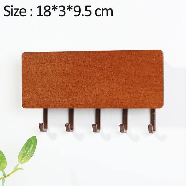 Lisslune | KeyOrganize Wood Key Holder Wall Shelf | Multifunctional & Stylish | Wall Decor & Storage