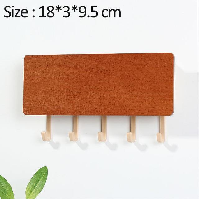 Lisslune | KeyOrganize Wood Key Holder Wall Shelf | Multifunctional & Stylish | Wall Decor & Storage