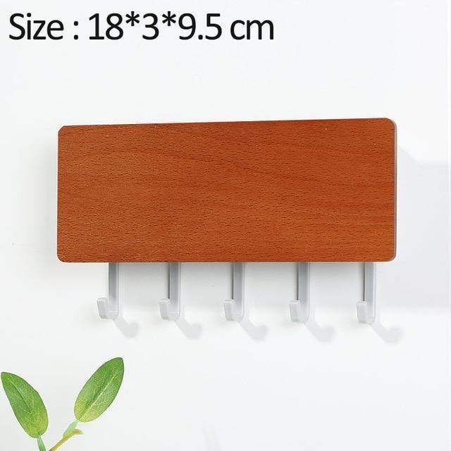 Lisslune | KeyOrganize Wood Key Holder Wall Shelf | Multifunctional & Stylish | Wall Decor & Storage