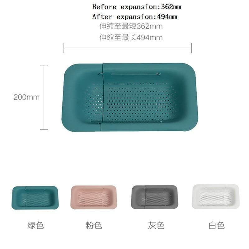 Lisslune | Stylish Extendable Kitchen Drain Basket
