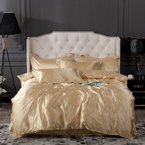 Lisslune | Satin Bedding Set - Pure Gold