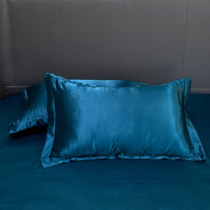 Lisslune | Satin Bed Linen Set - Royal Blue