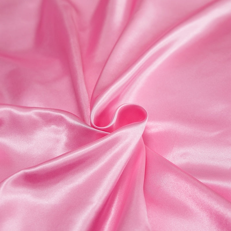 Lisslune | Satin Bedding Set - Soft Pink