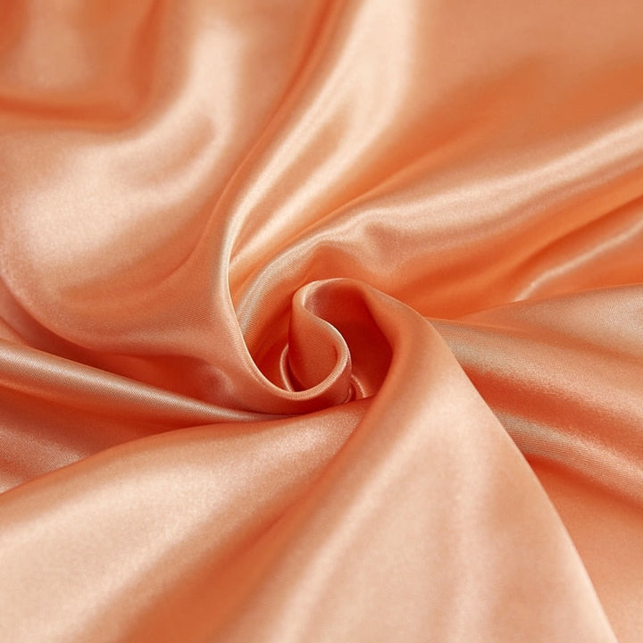 Lisslune | Satin Bed Linen Set - Apricot