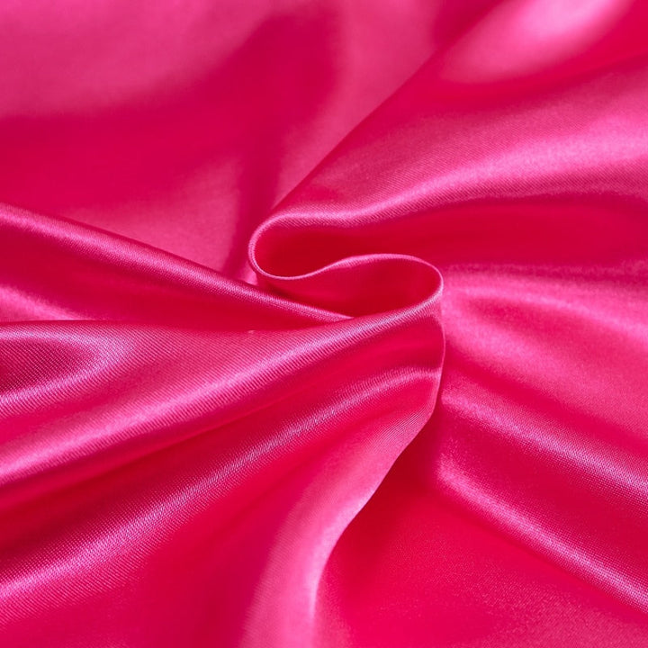 Lisslune | Satin Bedding Set - Bright Pink