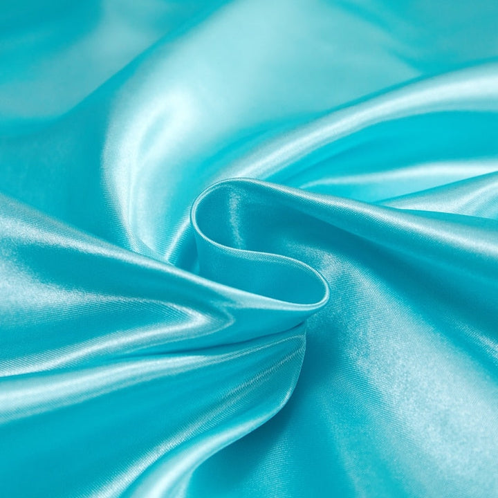 Lisslune | Satin Bedding Set - Aqua Blue