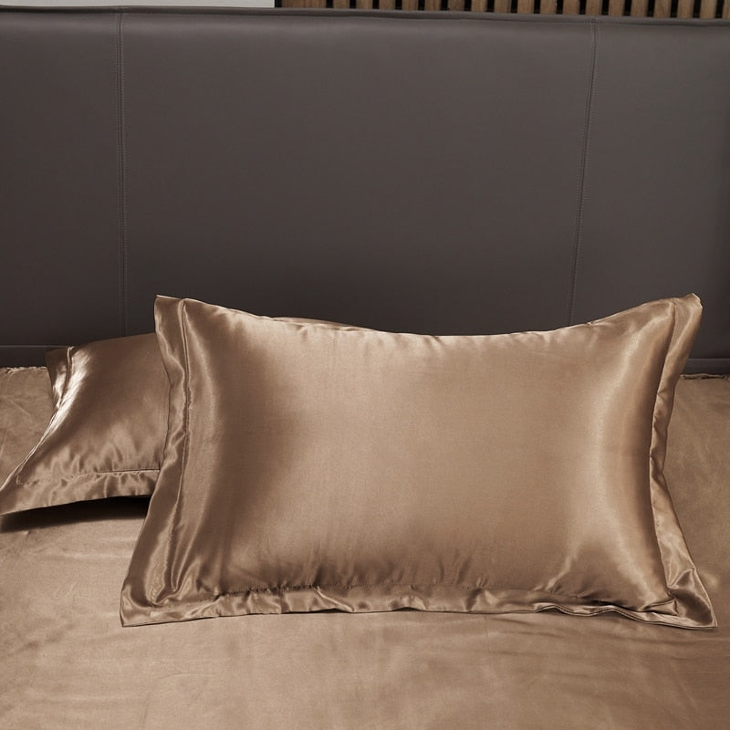 Lisslune | Satin Bedding Set - Old Gold