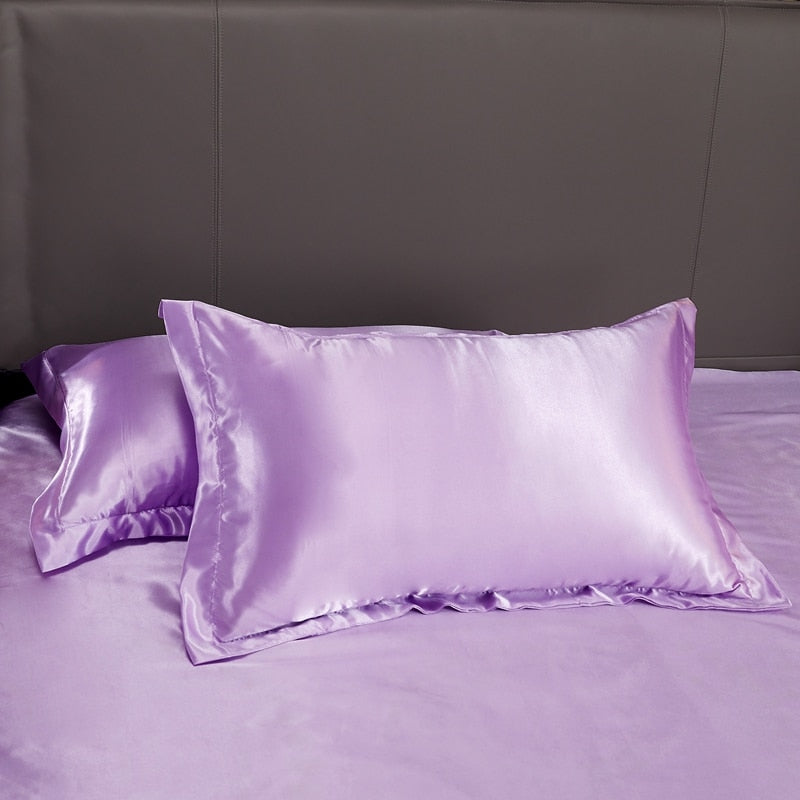 Lisslune | Satin Bedding Set - Violet