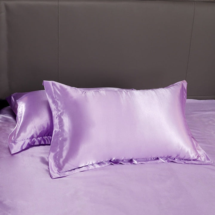 Lisslune | Satin Bedding Set - Violet