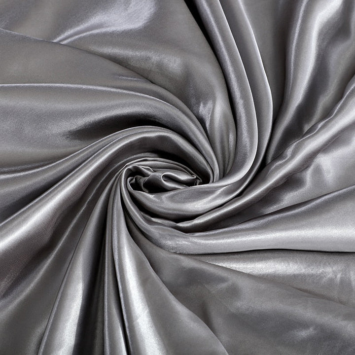 Lisslune | Satin Bedding Set - Silver