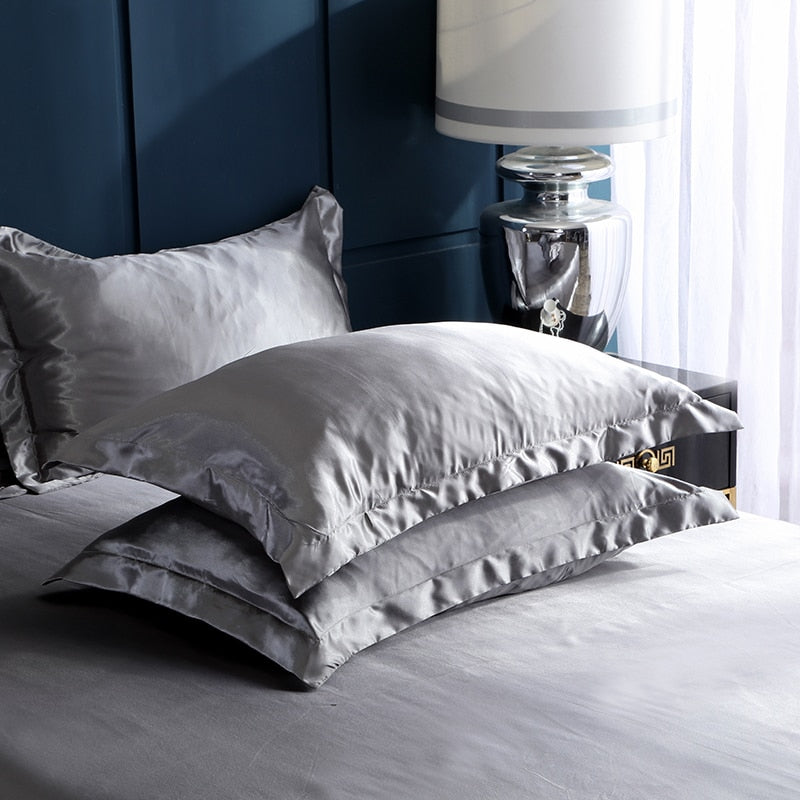 Lisslune | Satin Bedding Set - Silver