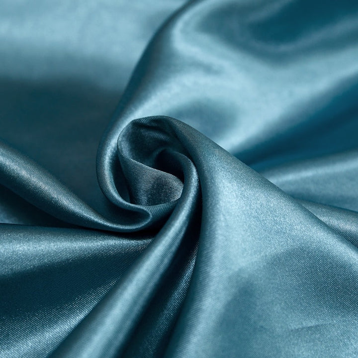 Lisslune | Satin Bedding Set - Opal Blue