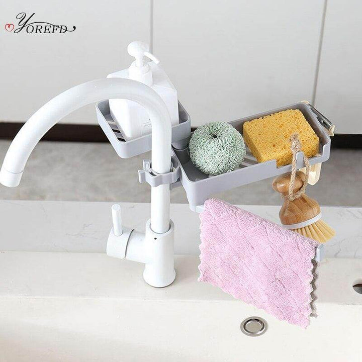 Lisslune | Multilayer Rotatable Kitchen Sink Drain Organizer