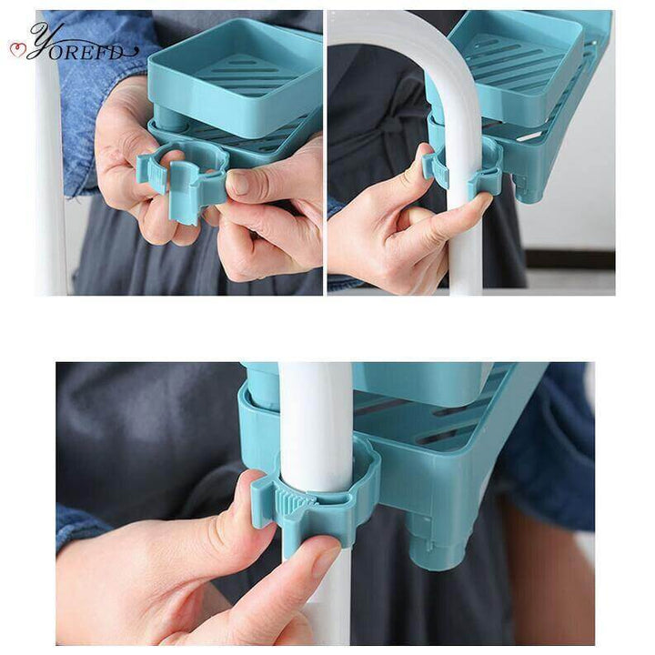 Lisslune | Multilayer Rotatable Kitchen Sink Drain Organizer