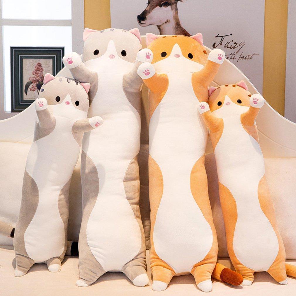 Lisslune | Cute Cat Soft Long Cat Plush Pillow