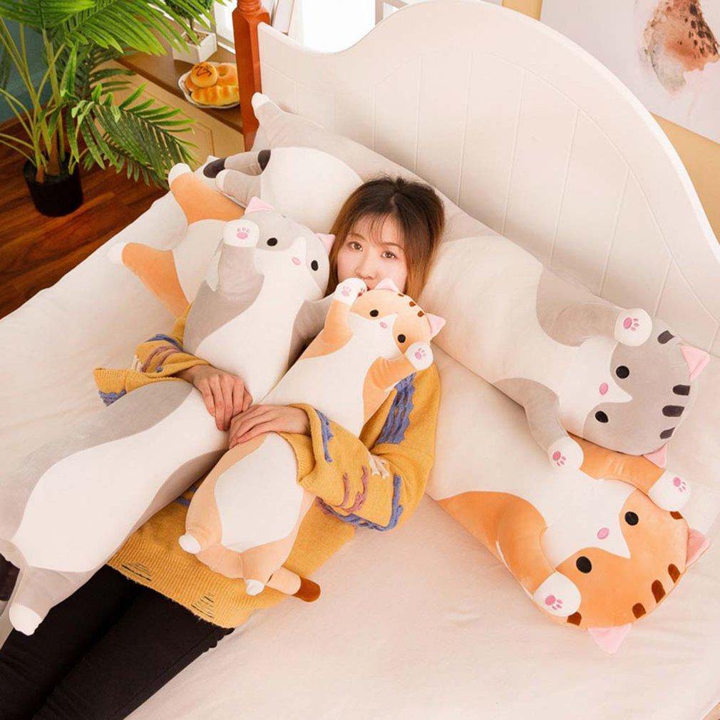 Lisslune | Cute Cat Soft Long Cat Plush Pillow