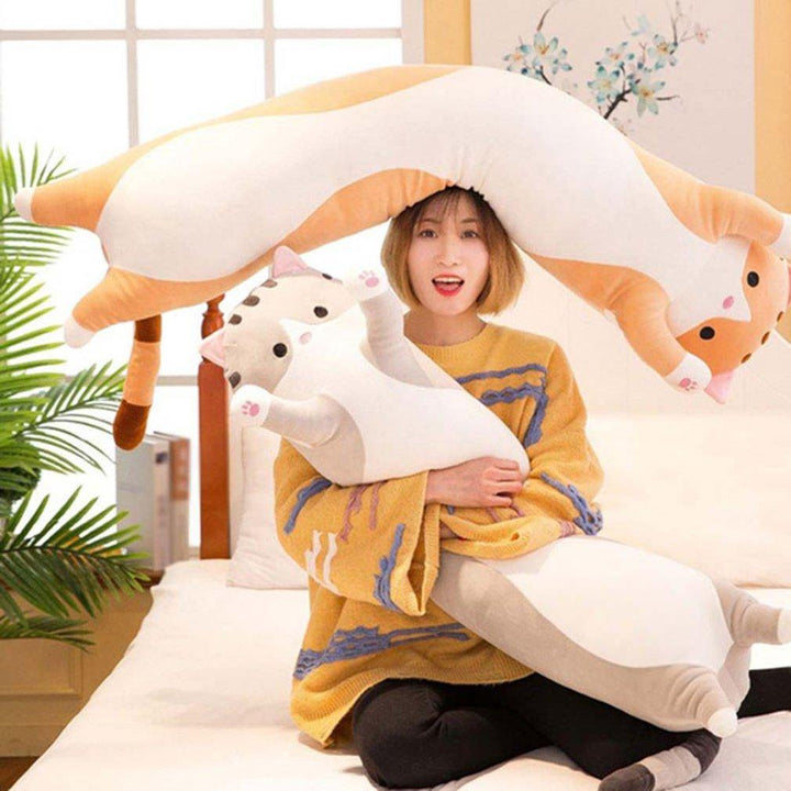 Lisslune | Cute Cat Soft Long Cat Plush Pillow