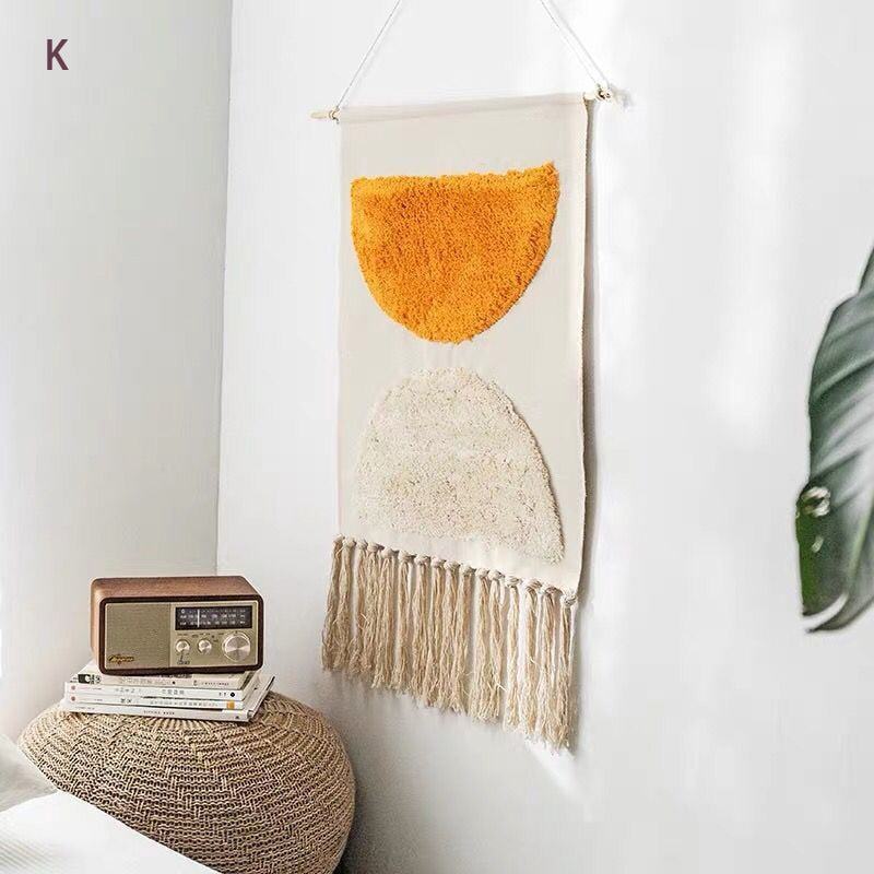 Rynx Bohemian Geometric Tufted Wall Tapestry