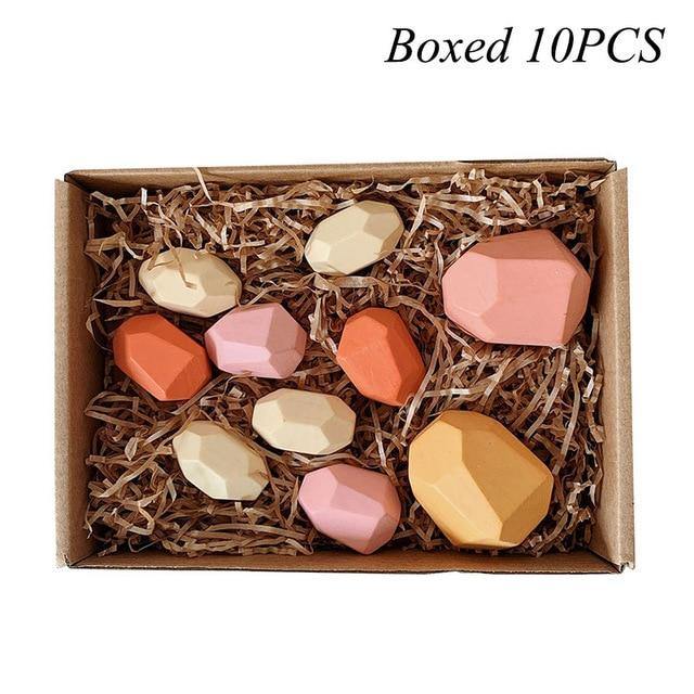 Lisslune | Colorful Wooden Stone Kids Intelligent Stacking Game