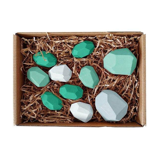 Lisslune | Colorful Wooden Stone Kids Intelligent Stacking Game