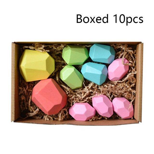 Lisslune | Colorful Wooden Stone Kids Intelligent Stacking Game