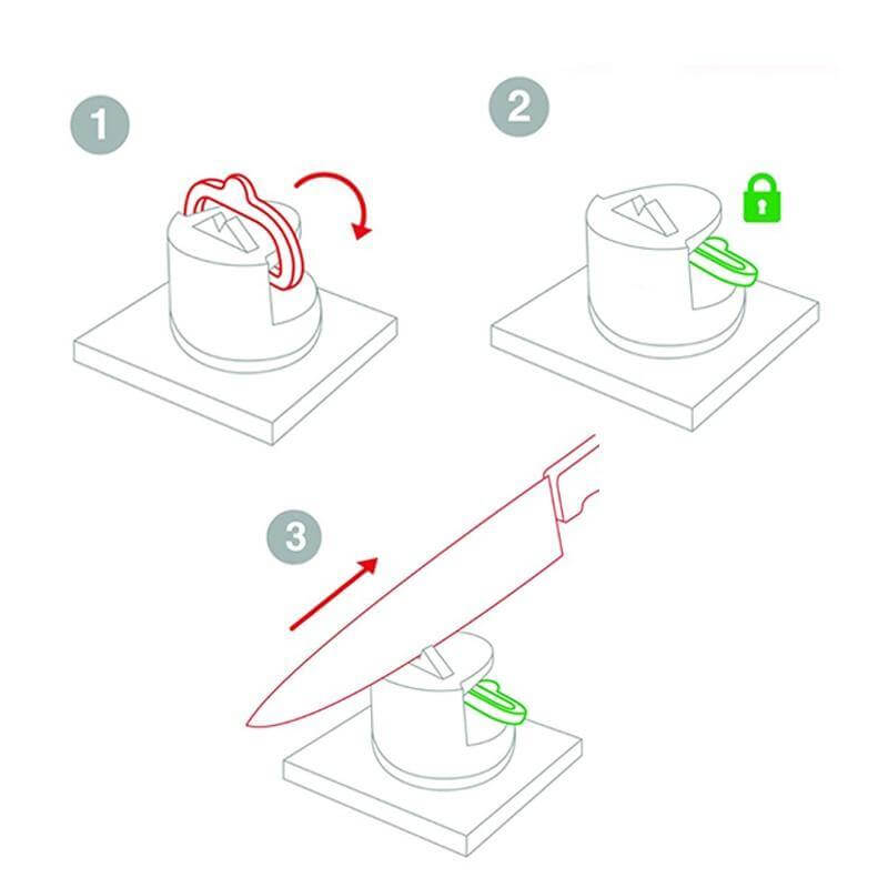 Lisslune | Kitchen Knife Sharpener Tool with Suction Pad