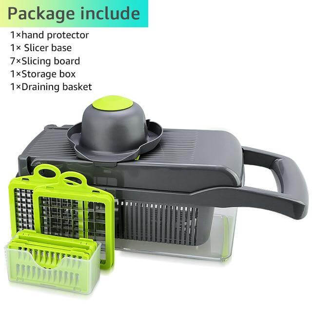 Lisslune | 6 Blades Veggie Fruit Slicer with Box