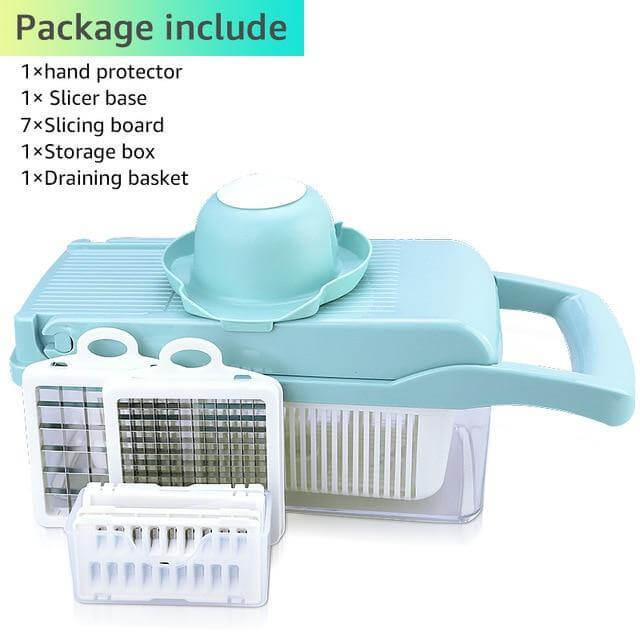 Lisslune | 6 Blades Veggie Fruit Slicer with Box