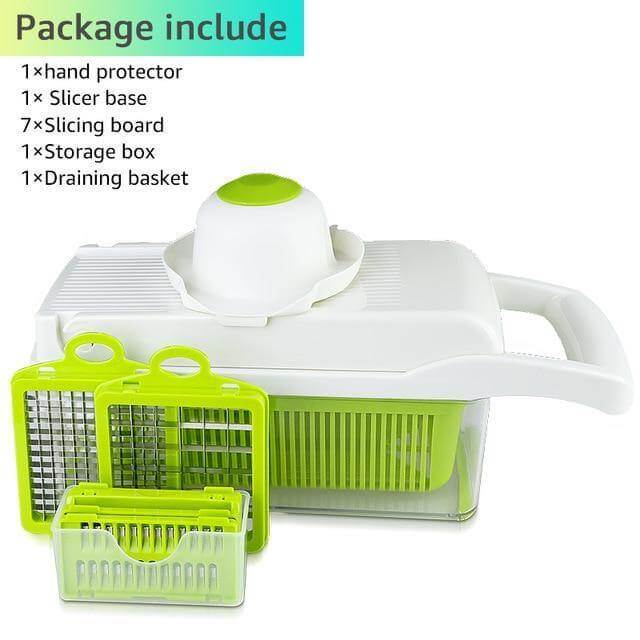 Lisslune | 6 Blades Veggie Fruit Slicer with Box