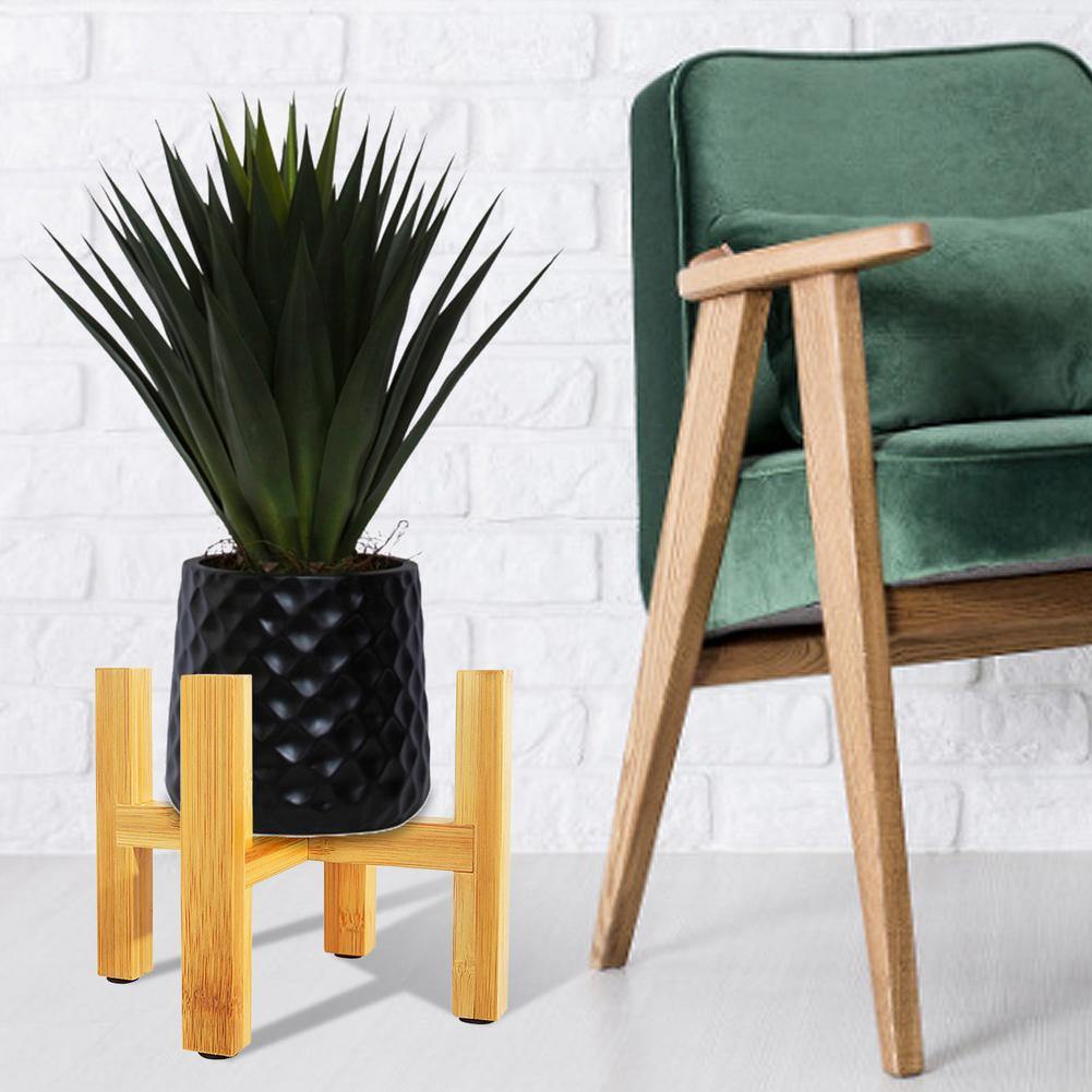Lisslune | BambooElevate Plant Stand made of bamboo wood | Adjustable & Stable | Perfect for indoors