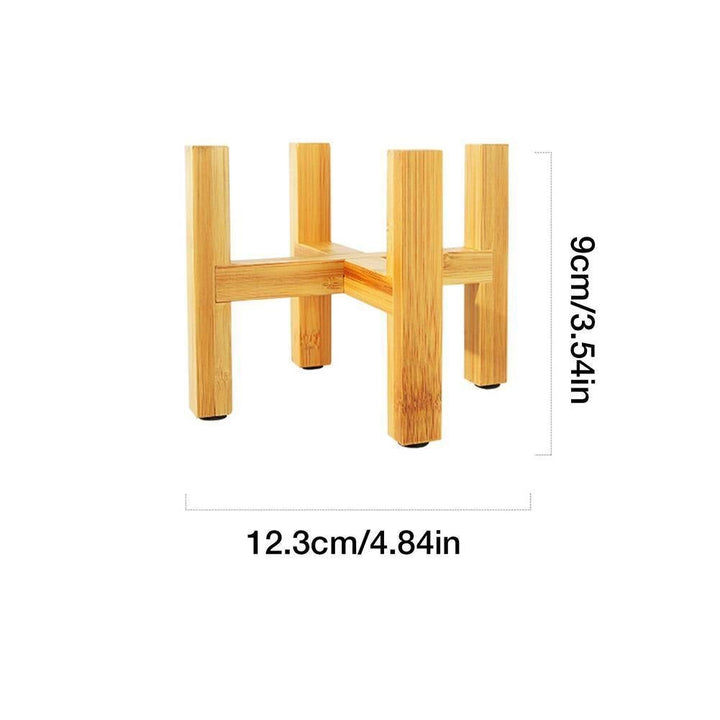 Lisslune | BambooElevate Plant Stand made of bamboo wood | Adjustable & Stable | Perfect for indoors