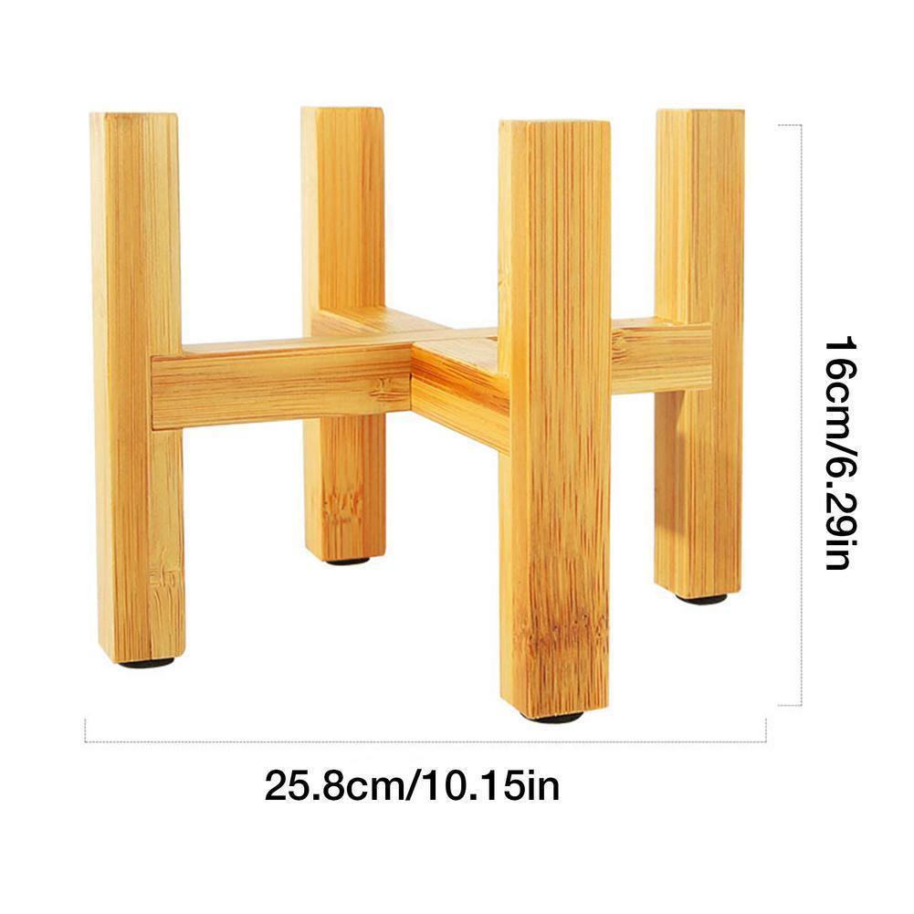 Lisslune | BambooElevate Plant Stand made of bamboo wood | Adjustable & Stable | Perfect for indoors