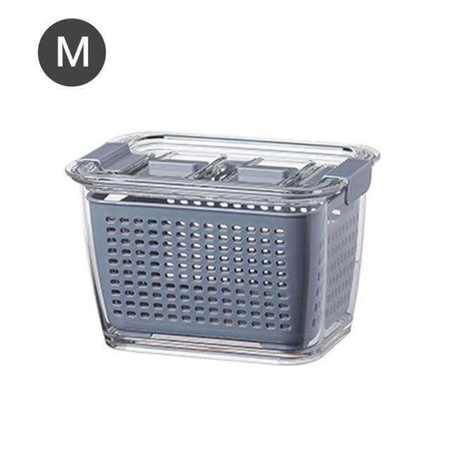 Lisslune | Multifunctional Vegetable & Fruit Refrigerator Drainage Organizer Box with Lid