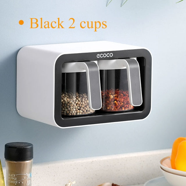 Lisslune | Wall Mount Multiple Grids Seasoning Organizer